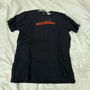 dues ex machina navy shirt